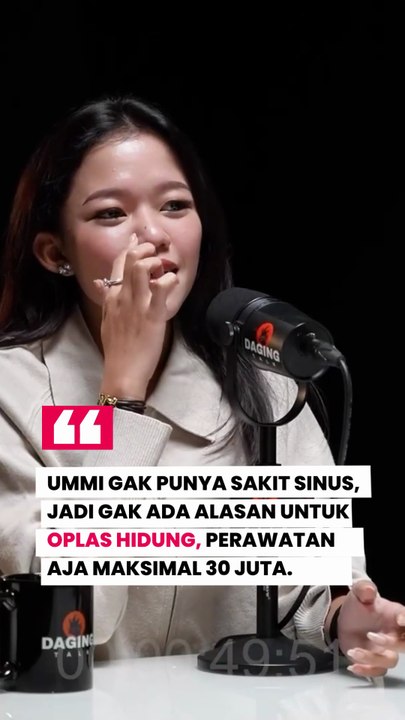 Ummi Quary gak bisa oplas hidung karena gak punya sinus