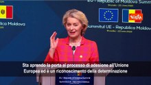 Von Der Leyen: Aperti primi negoziati per ingresso Moldavia in Ue nonostante pressioni russe