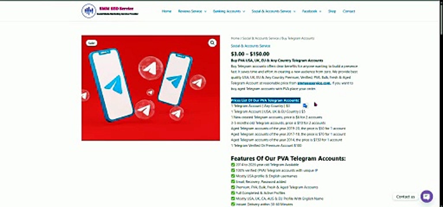 Top 3 Trusted Sites for Buying Telegram Accounts O
