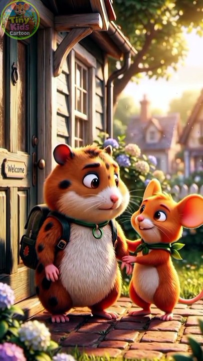 Hamster's First Day of School 🐹🎒 | Brave Little Hamster Story | Kids Cartoon Animation