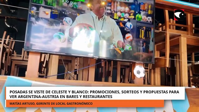 Posadas: promociones, sorteos y propuestas para ver Argentina-Austria en bares y restaurantes