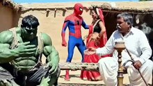 Spider-Man & Hulk Visit a Village | Funny Adventure and Surprise Celebration