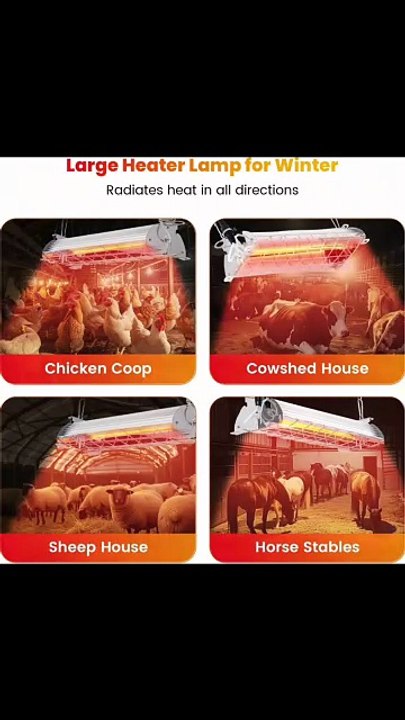 118mm 300w Ruby Halogen Infrared Heater Lamp Shortwave Infrared Lamp For Poultry Farm