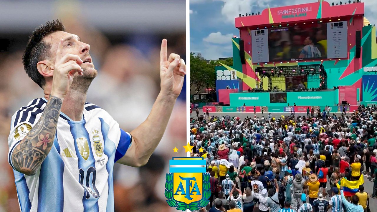Messi se coloca como máximo goleador de la Copa Mundial de la FIFA y así lo celebra el Fan Fest de Guadalajara