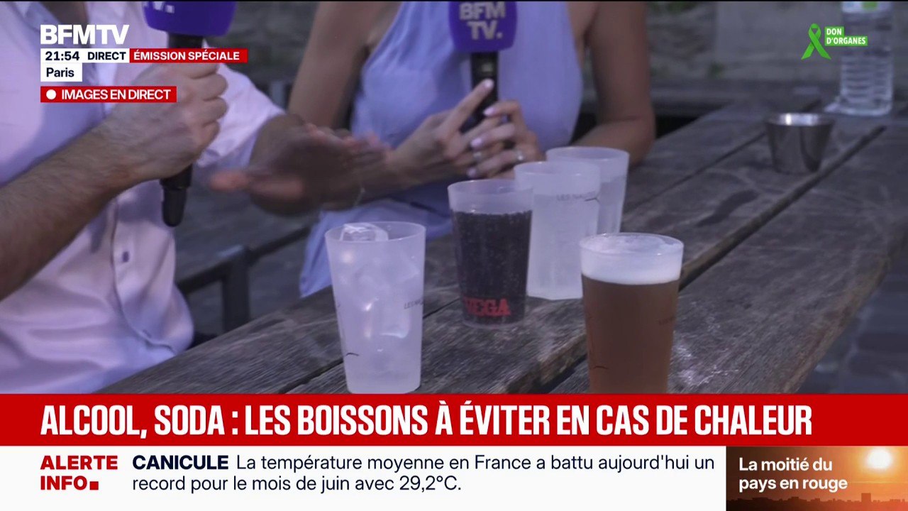 Alcool, soda: les boissons à éviter en cas de chaleur