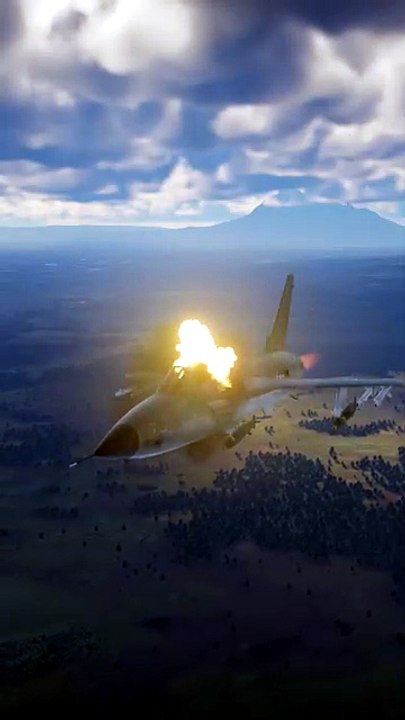 The dramatic moment an F-105 Thunderchief pilot has to eject!