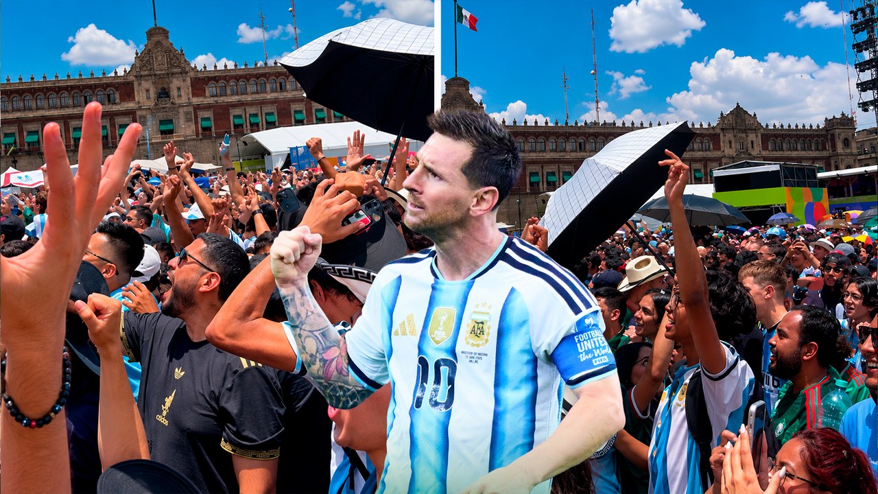 Messi anota el doblete y los aficionados se entregan al astro argentino en el Fan Fest de la CDMX