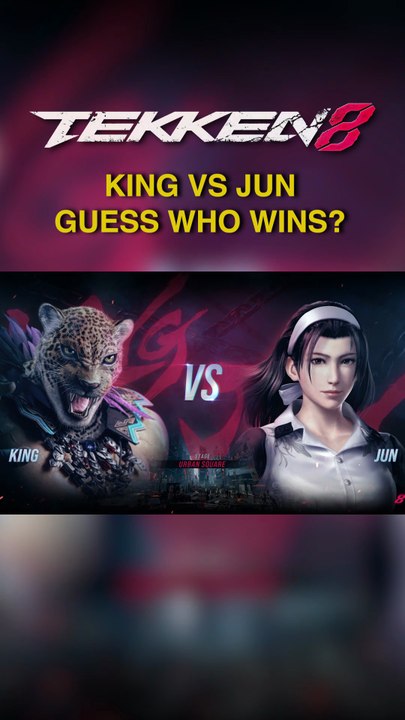 Tekken 8 - King vs Jun Guess Who Wins #GamesTyphoon #Tekken8 #KingVsJun #JunKazama #Shorts #Combo