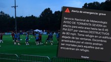 Una alerta de tornado obliga a interrumpir el entrenamiento de España