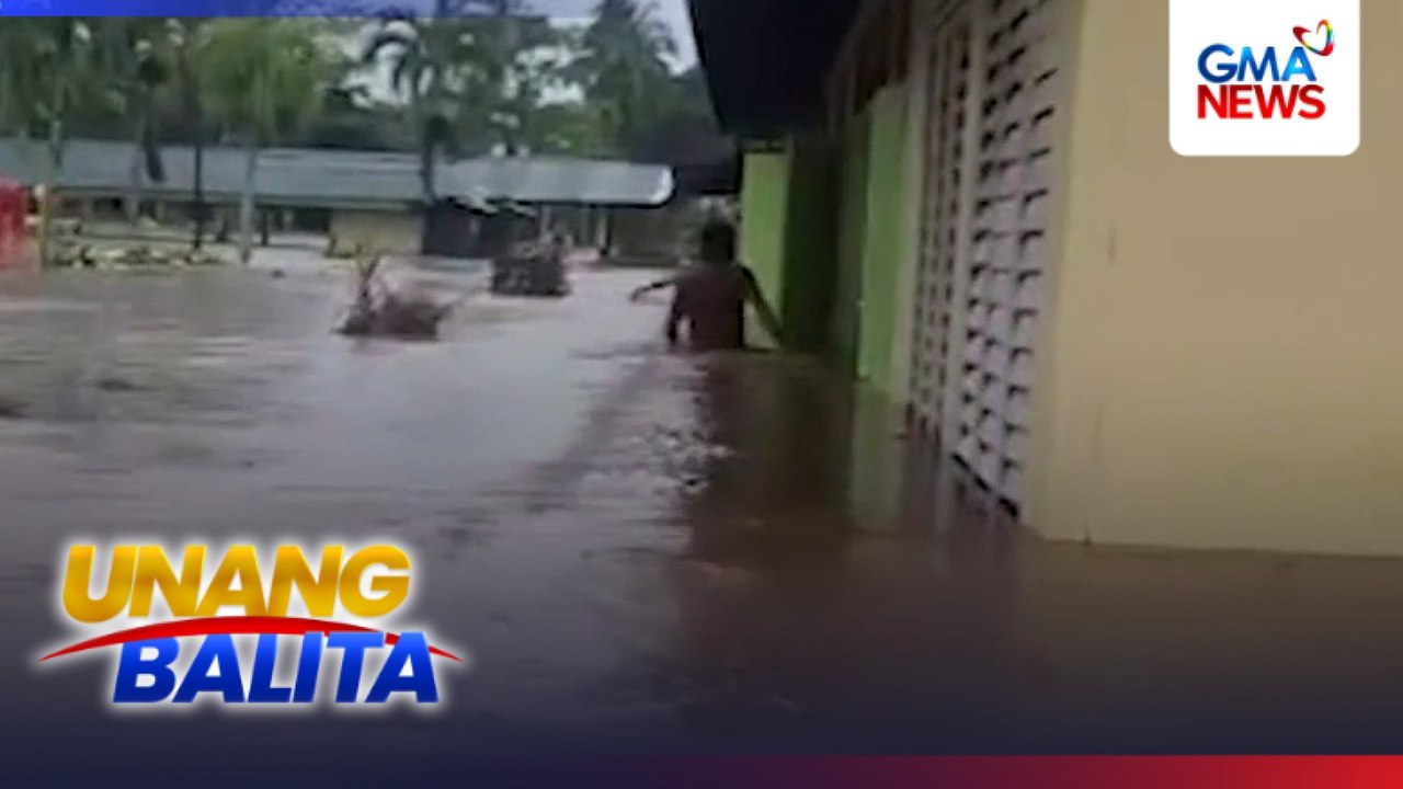 Lagpas-baywang na baha, namerwisyo sa Panitian ES dahil sa malakas na ulan | Unang Balita