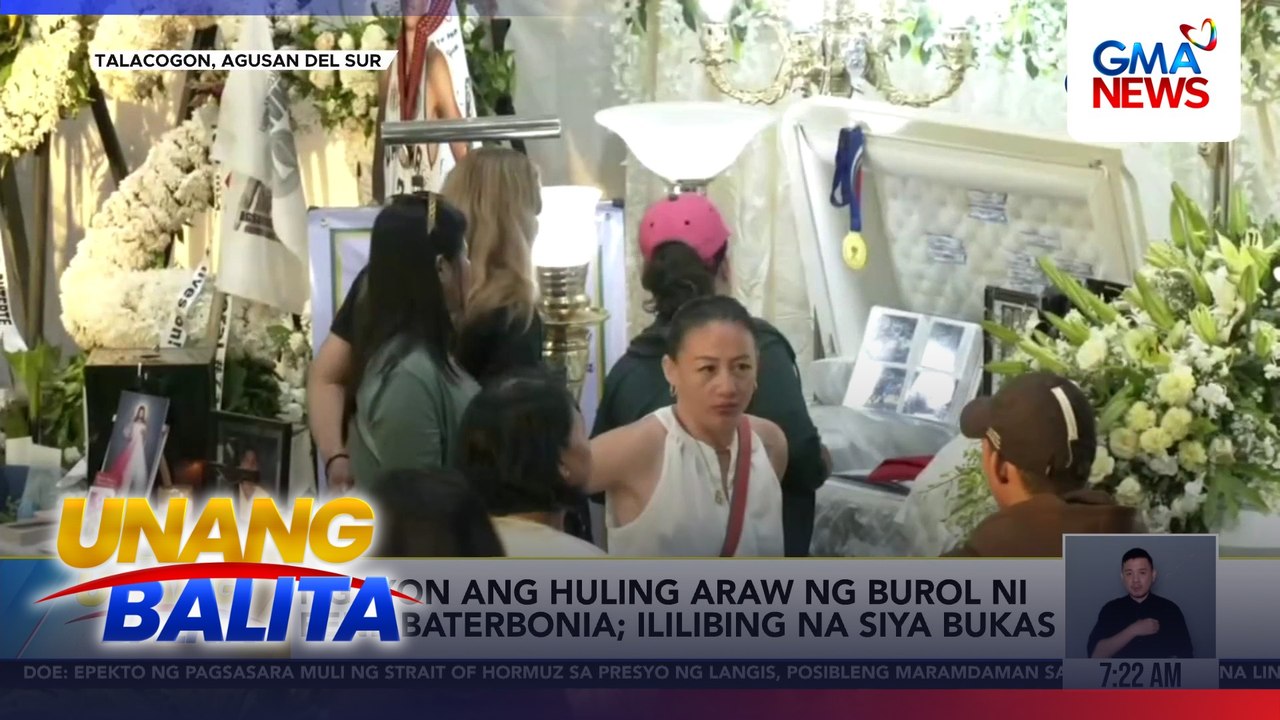 Ngayon ang huling araw ng burol ni Rene Baterbonia; ililibing na siya bukas | Unang Balita