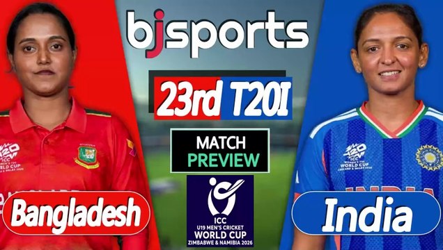 Women's T20 World Cup 2026 | India Women vs Bangladesh Women 23rd T20I Match Preview