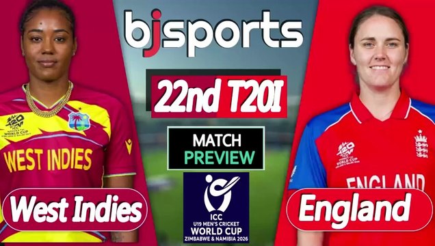 Women's T20 World Cup 2026 | England Women vs West Indies Women 22nd T20I Match Preview