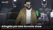 Pablo do Arrocha é atingido por objeto durante show na Bahia
