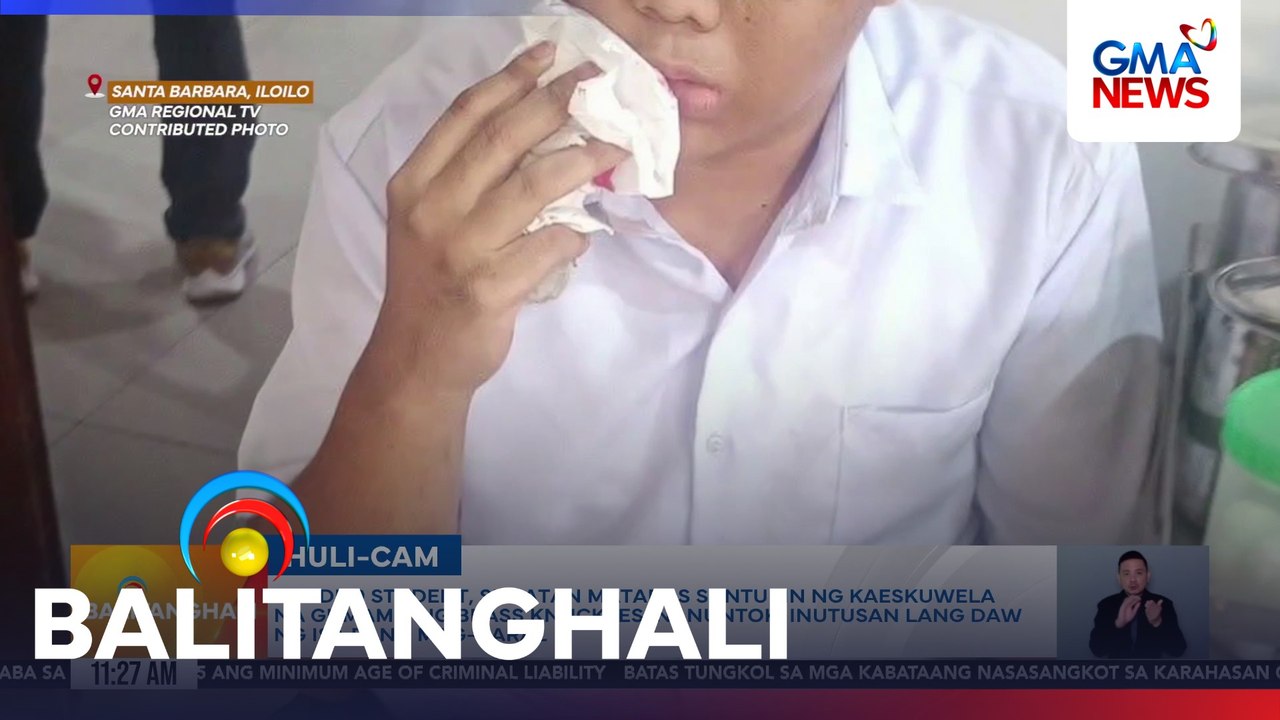 Grade 9 student, sugatan matapos suntukin ng kaeskuwela na gumamit ng brass knuckles; nanuntok, inutusan lang daw ng isa pang mag-aaral | Balitanghali