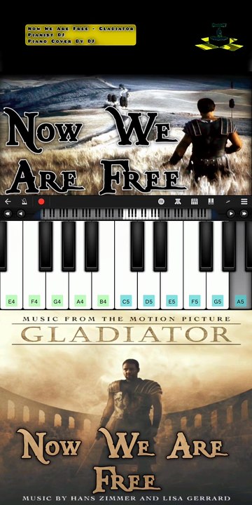 Now We Are Free - Gladiator | Piano Cover By DJ | Pianist DJ | Walk Band