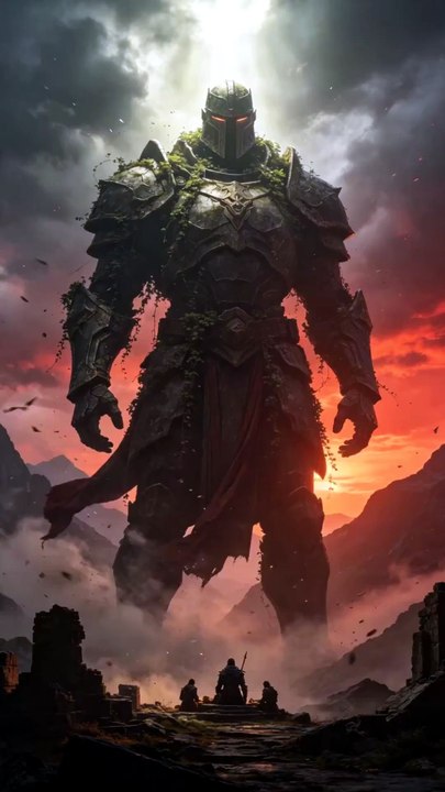 The Ancient Sentinel Waits for the End ⚔️🌩️  Cinematic Dark Fantasy Short #shorts