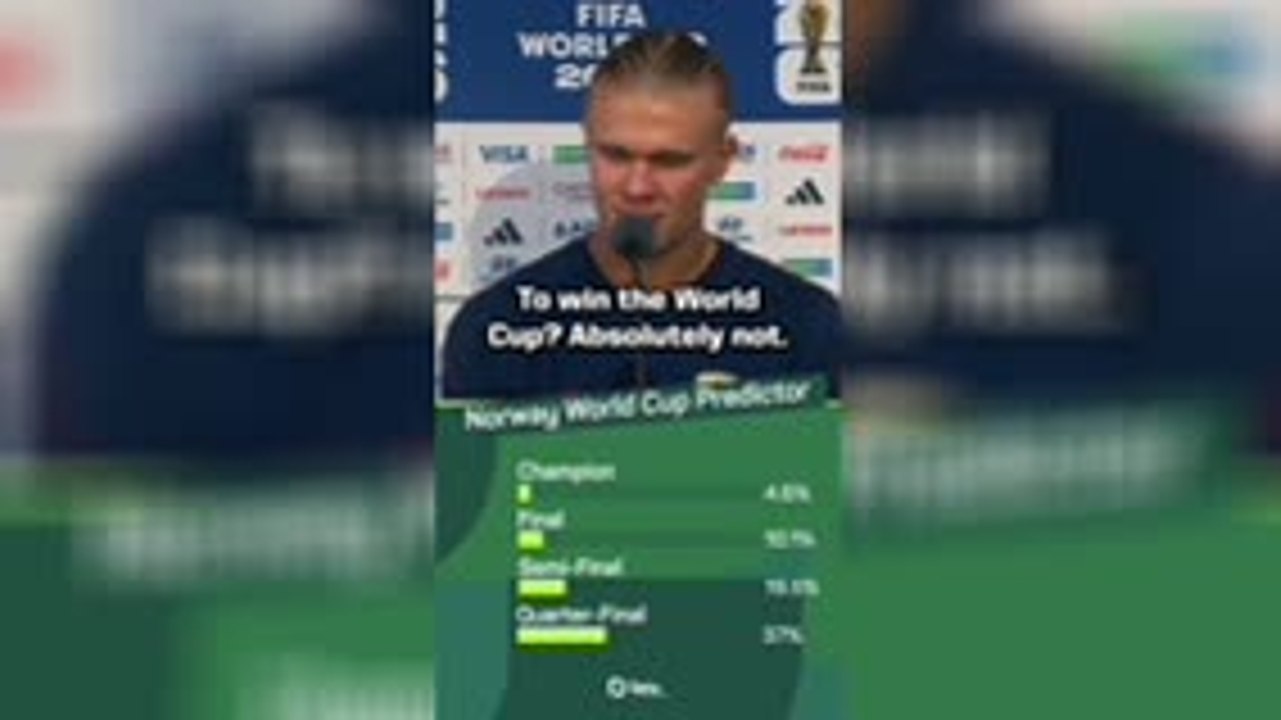 Does Erling Haaland think Norway can win the World Cup?