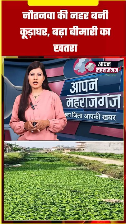 नौतनवा की नहर बनी कूड़ाघर! गंदगी से बढ़ा बीमारी का खतरा | प्रशासन पर उठे सवाल