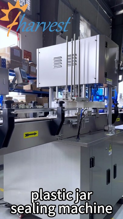 Who manufactures an automatic plastic can sealer with good sealing precision for dry goods?