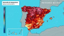 El calor extremo seguirá en el Cantábrico Oriental