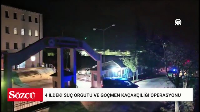 Kırklareli merkezli 4 ildeki suç örgütü ve göçmen kaçakçılığı operasyonunda 17 zanlı tutuklandı