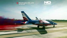 Cazas franceses rinden homenaje al 250 aniversario de Estados Unidos con un vuelo sobre Washington