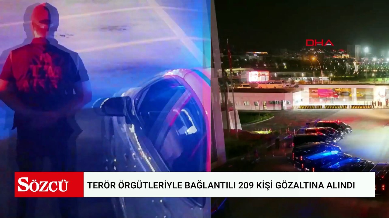 Ankara'da jandarma ve polisin düzenlediği operasyonda, terör örgütleriyle bağlantılı 209 kişi gözaltına alındı