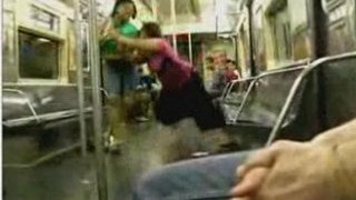 Subway Fight Purse Stolen