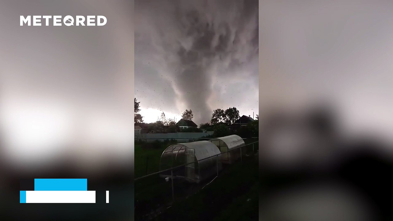 Powerful tornado struck Kushva, Russia