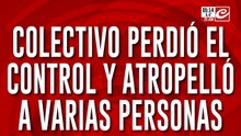Colectivero perdió el control y atropelló a varias personas: hay muertos y heridos