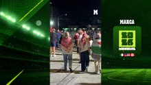 Incidentes a la salida del Argelia - Jordania con un activista israelí que nombraba a Jesús a los aficionados