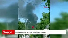 Sultangazi'de metruk fabrikada yangın