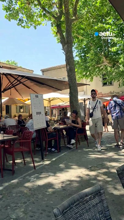 La cité de Carcassonne pendant la canicule