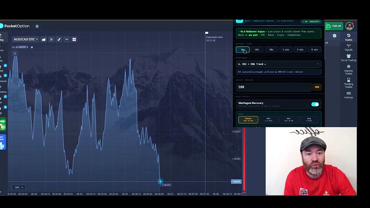 Day 5: RSI + EMA Trend Got 100% Win Rate With Pocket Option Auto Trader
