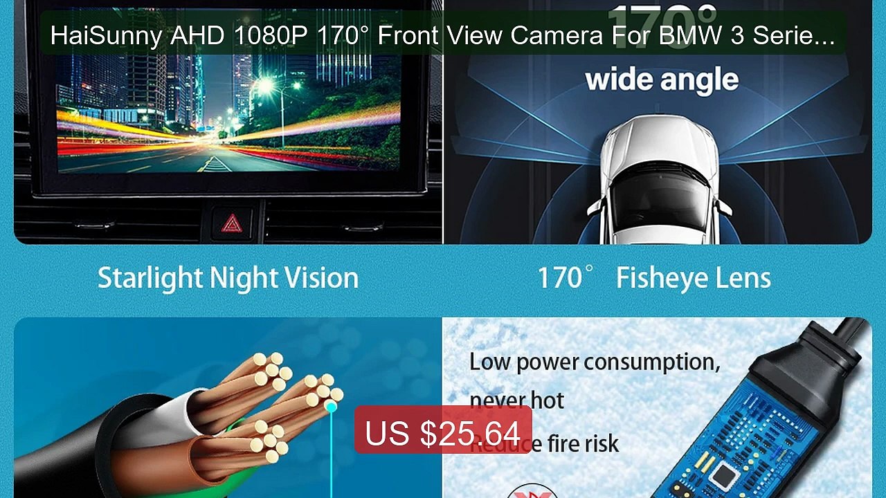 HaiSunny AHD 1080P 170° Front View Camera For BMW 3 Series F30... -- Hot Deal 2026 | Limited Offer!