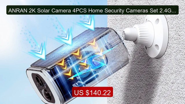 ANRAN 2K Solar Camera 4PCS Home Security Cameras Set 2.4G Wire... Hot Deal 2026 | Limited Offer!