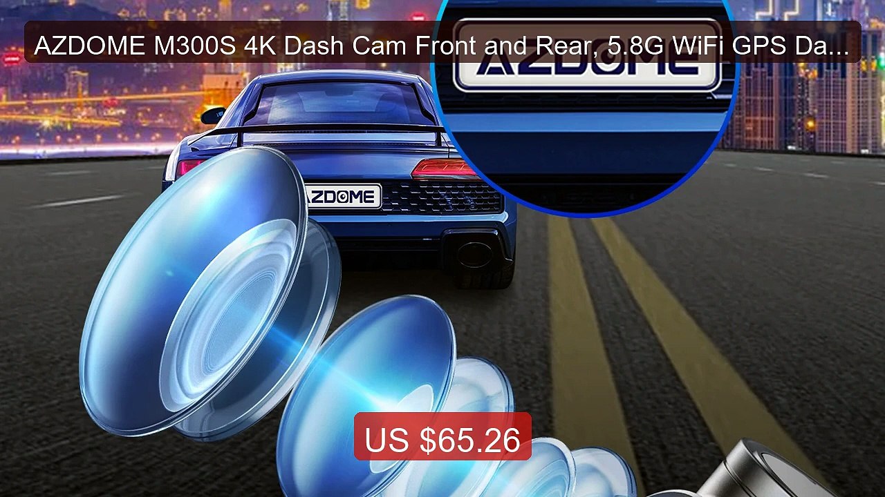 AZDOME M300S 4K Dash Cam Front and Rear, 5.8G WiFi GPS Dash Camera... -- Best Deal 2026 | Shop Now!