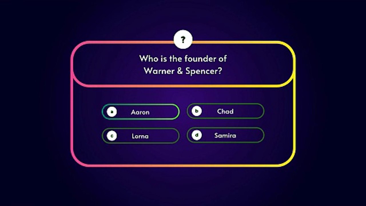 Purple Simple Modern Multiple Choice Quiz Game Presentation