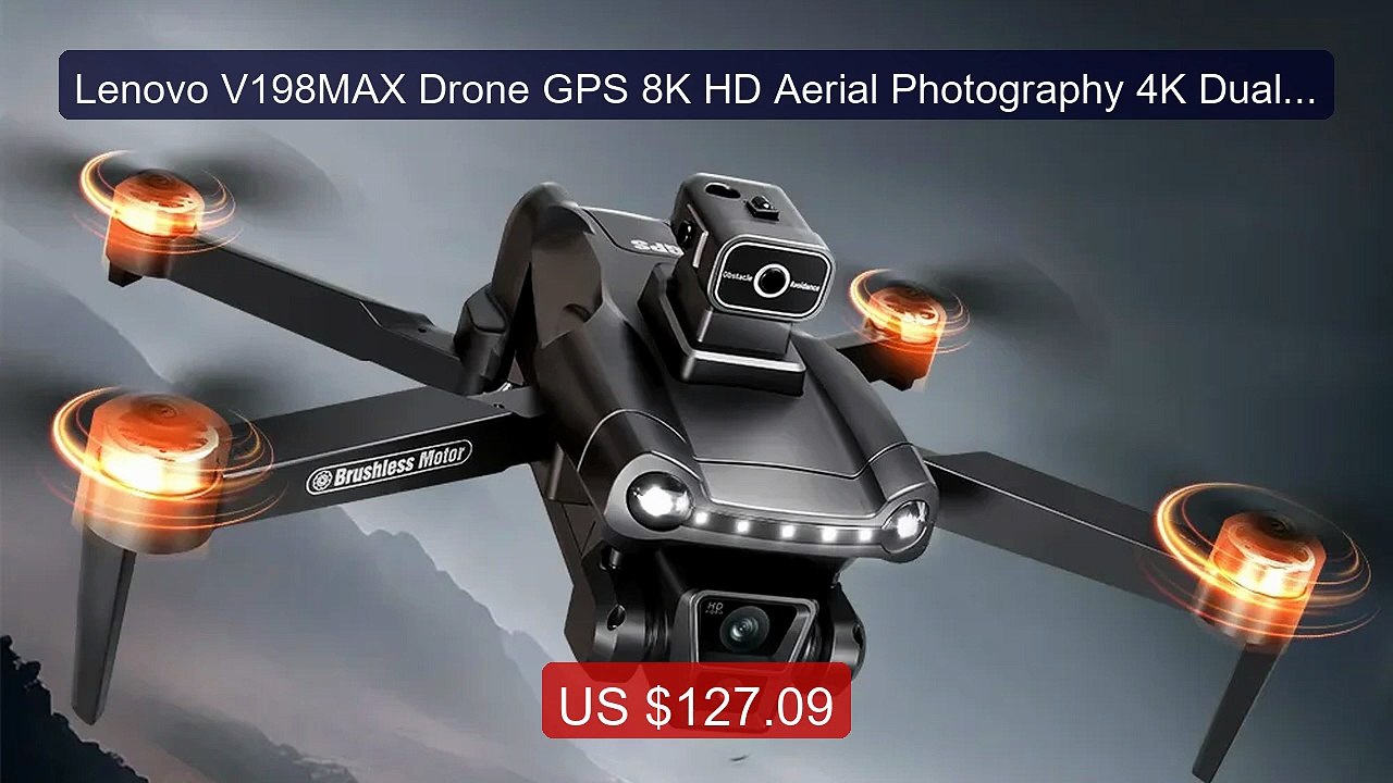 Lenovo V198MAX Drone GPS 8K HD Aerial Photograp...