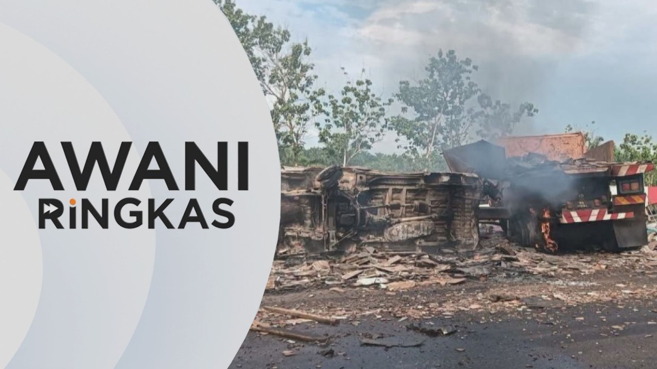 AWANI Ringkas: Pemandu treler maut tercampak dalam nahas enam kenderaan