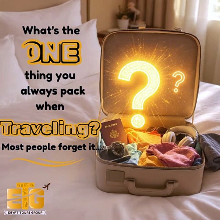 WHAT’S THE ONE THING YOU NEVER TRAVEL WITHOUT? ✈️