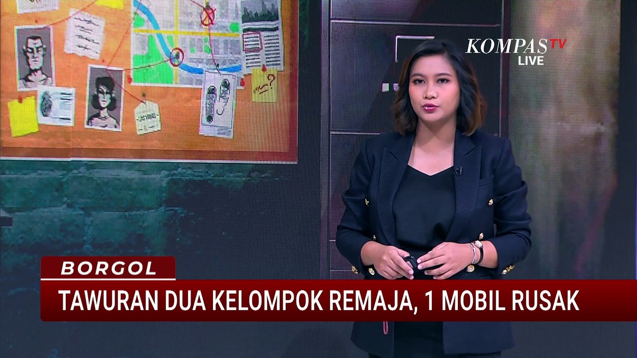 2 Kelompok Remaja Tawuran Lempar Batu di Makassar, Mobil Warga Jadi Korban | BORGOL