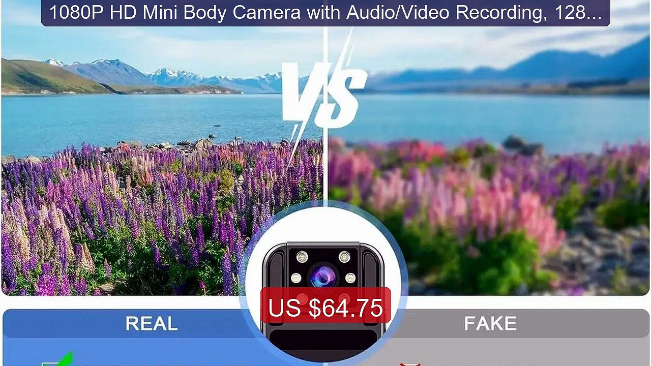 1080P HD Mini Body Camera with Audio/Video Recording, 128GB Portabl... -- Top Rated 2026 | Buy Now!