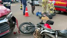 Acidente de trânsito deixa motociclista ferido no bairro Alto Alegre