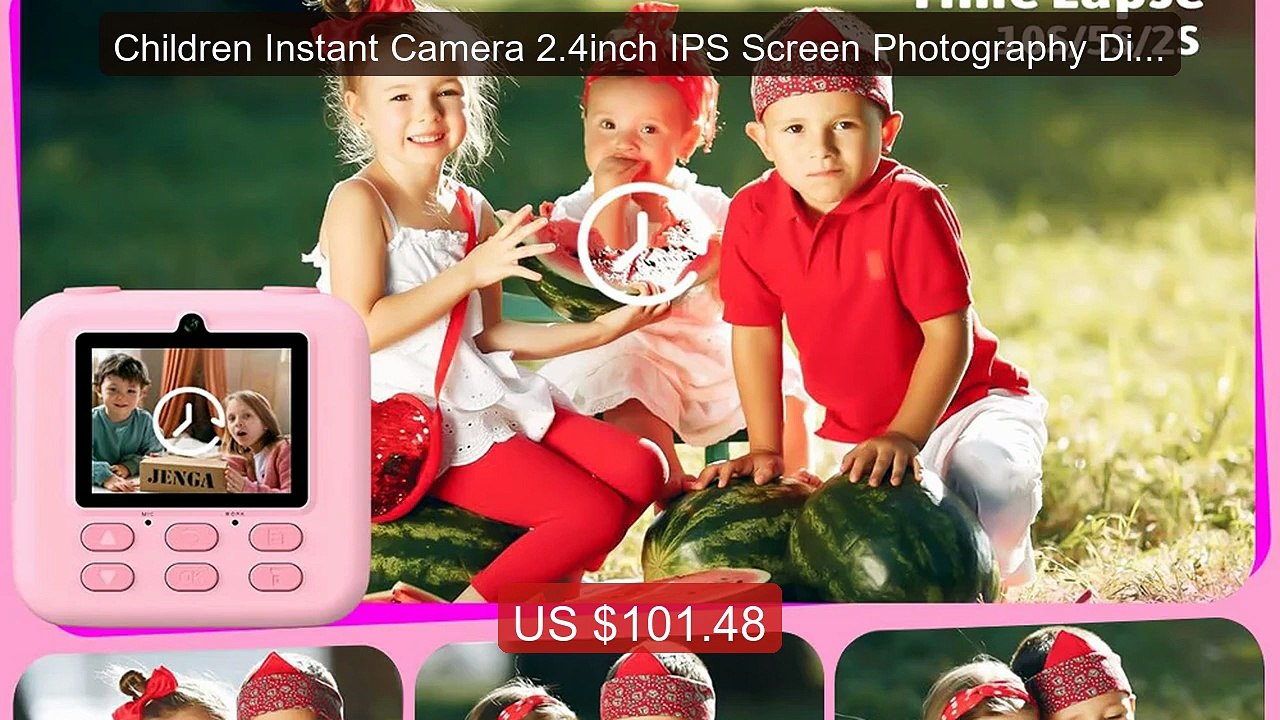 Children Instant Camera 2.4inch IPS Screen Photography Digita... -- Amazing Value 2026 | Must Have!