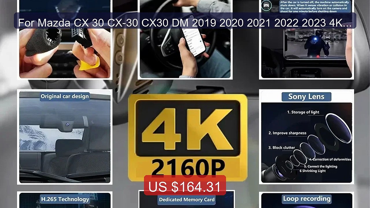 For Mazda CX 30 CX-30 CX30 DM 2019 2020 2021 2022 2023 4K 2160... -- Hot Deal 2026 | Limited Offer!