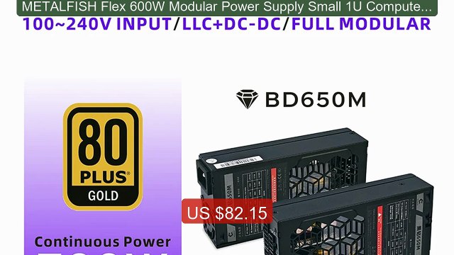 METALFISH Flex 600W Modular Power Supply Small 1U Computer PSU Flex... Top Rated 2026 | Buy Now!
