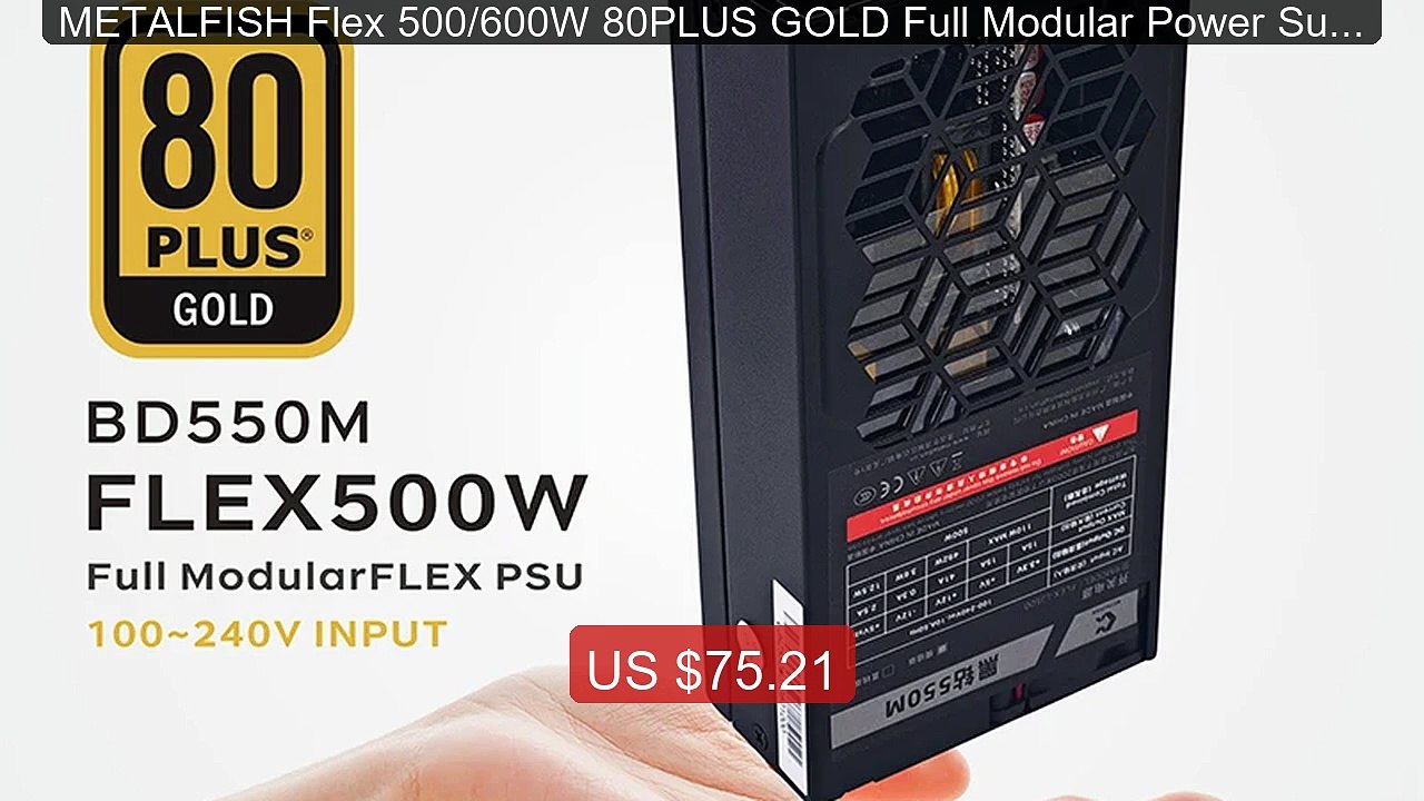METALFISH Flex 500/600W 80PLUS GOLD Full Modular Power Supply ... -- Hot Deal 2026 | Limited Offer!