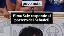 Saiz responde a los cánticos contra Sánchez durante el ascenso del Sabadell.